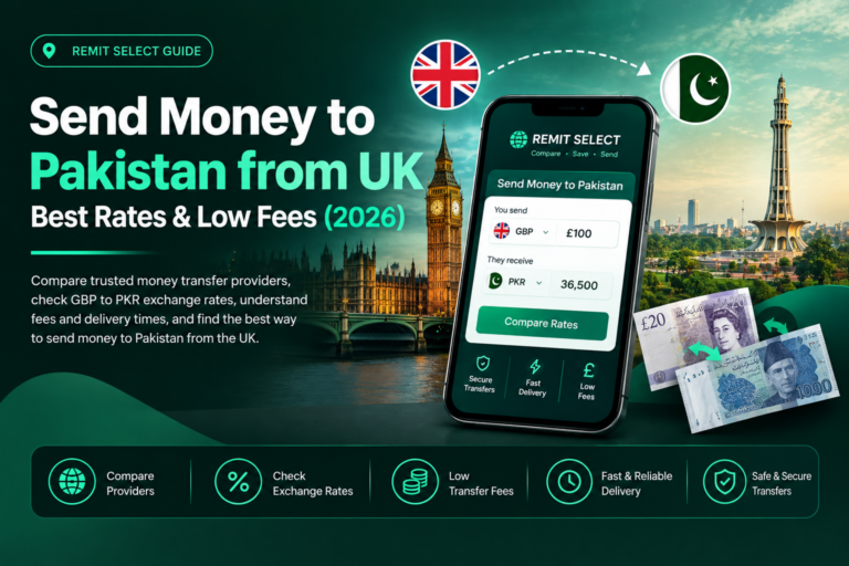 Send money to Pakistan from the UK and compare GBP to PKR exchange rates